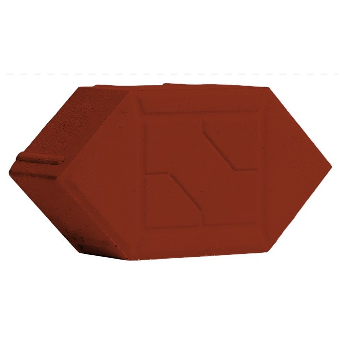 Тротуарная плитка Ромб фигурный Красный